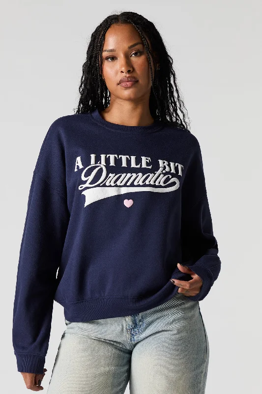 Little Dramatic Puff Print Fleece Sweatshirt Hoodie with Camouflage Military Edgy