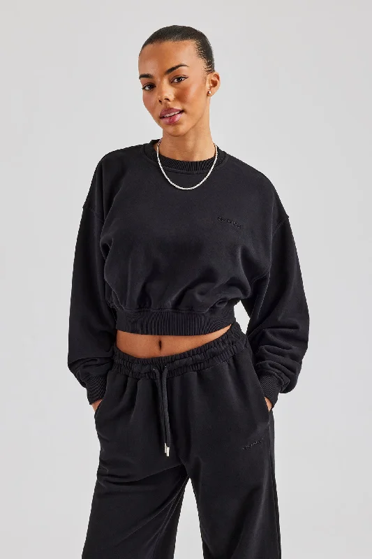 Cernucci Limited Sweatshirt - Black Hoodie with Print Artistic Unique