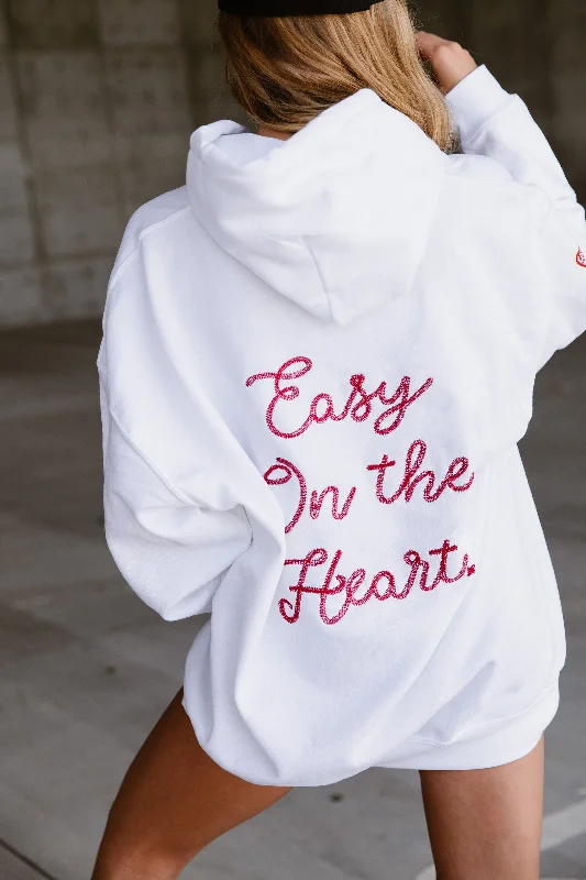 Easy on the Heart Hoodie (Five X Blake) Hoodie with Rolled Sleeves Casual Relaxed