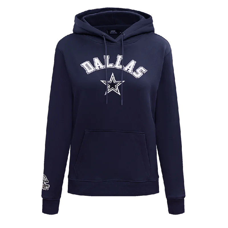 NFL DALLAS COWBOYS CLASSIC WOMEN'S PO HOODIE (MIDNIGHT NAVY) Hoodie with Hem Lace Feminine Delicate NFL DALLAS COWBOYS CLASSIC WOMEN'S PO HOODIE (MIDNIGHT NAVY) Hoodie with Hem Lace Feminine Delicate