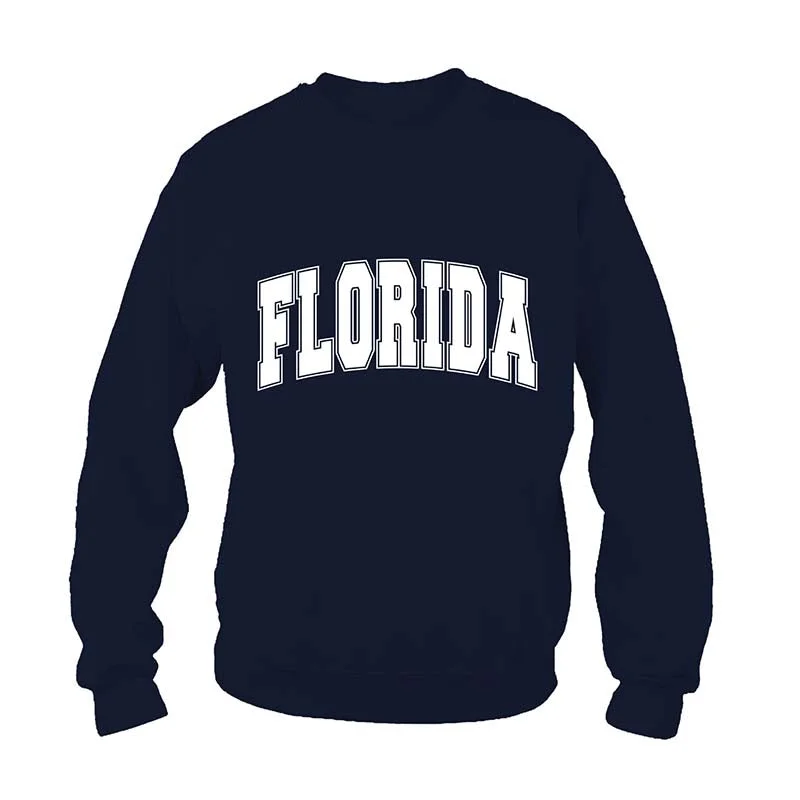 Florida Bar Arch Crewneck Sweatshirt Hoodie with Magnetic Closure Innovative Modern