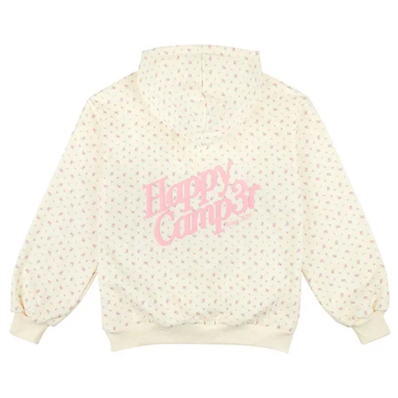 Vintage Ditsy Floral Hoodie Hoodie with Elastic Cuffs Stretchable Comfortable
