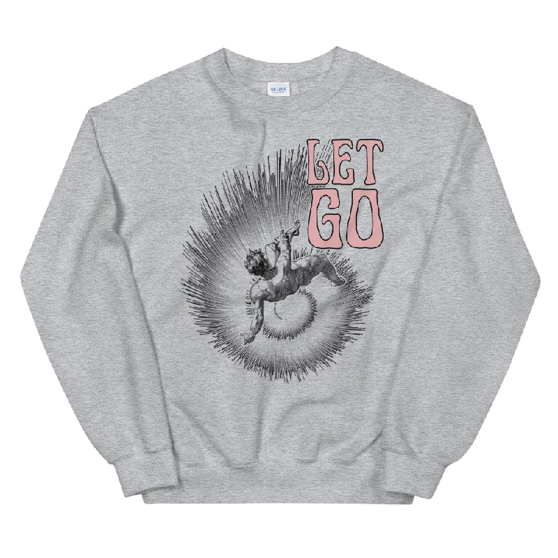 Let Go Graphic Sweatshirt Hoodie with Velcro Closure Adjustable Secure