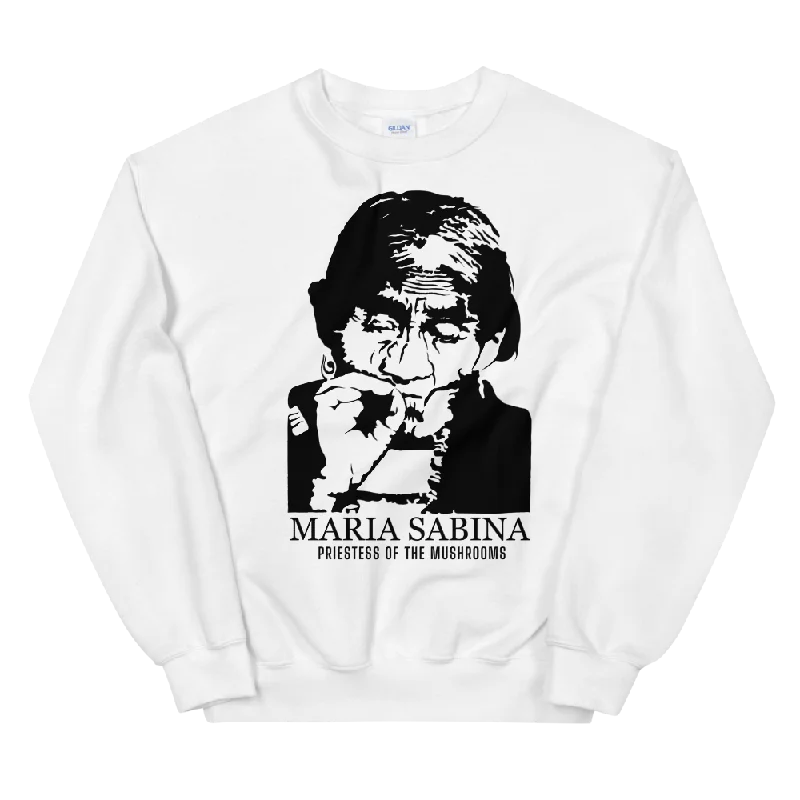 Priestess Of The Mushroom Graphic Sweatshirt Hoodie with High Neck Warm Protective