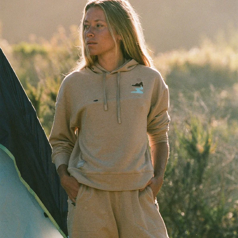 ROARK Roam Hoodie - TAN Hoodie with Puffed Sleeves Voluminous Trendy