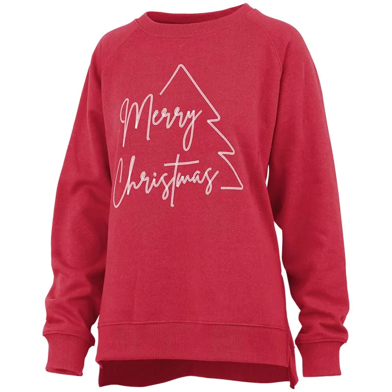 Holiday Merry Christmas Sweatshirt Hoodie with Toggle Buttons Decorative Unique