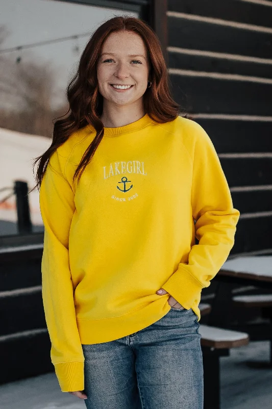 Sanded Fleece Crewneck Sweatshirt in Lemon Zest Hoodie with Slim Fit Tailored Modern Sanded Fleece Crewneck Sweatshirt in Lemon Zest Hoodie with Slim Fit Tailored Modern