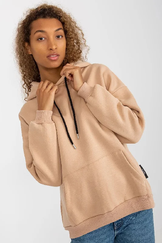 Sweatshirt Rue Paris Hoodie with Color Block Contrast Stylish