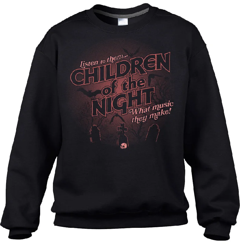 Unisex Children of the Night Sweatshirt Hoodie with Belted Waist Structured Tailored Unisex Children of the Night Sweatshirt Hoodie with Belted Waist Structured Tailored