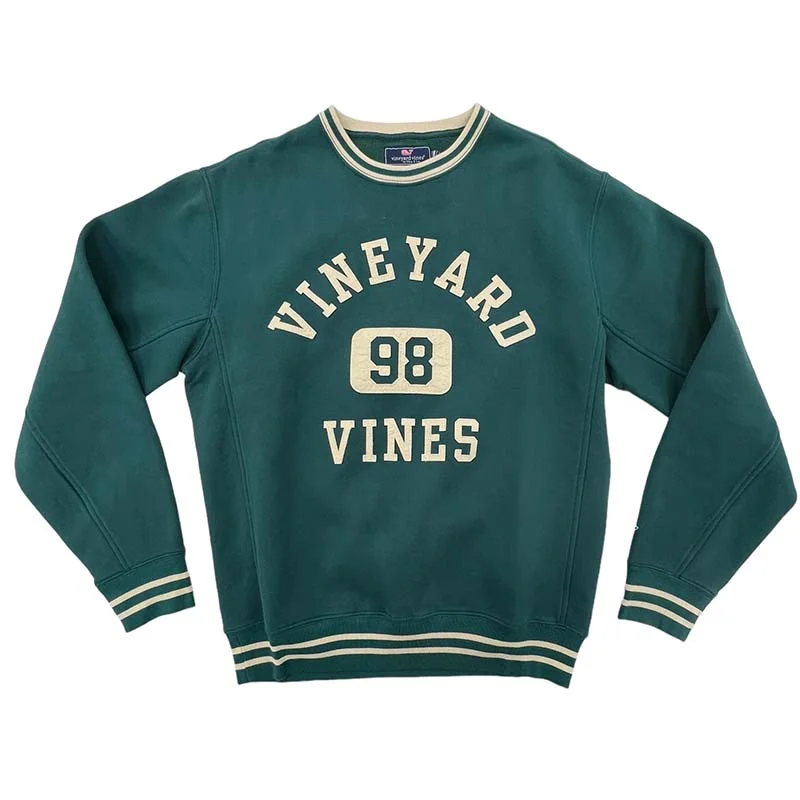Graphic Crewneck Sweatshirt Hoodie with Ribbed Cuffs Snug Fit Comfort
