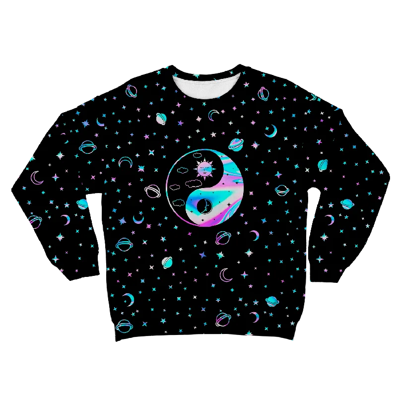Yinyang Galaxy All Over Print Unisex Sweatshirt Hoodie with Illustration Artistic Creative Yinyang Galaxy All Over Print Unisex Sweatshirt Hoodie with Illustration Artistic Creative